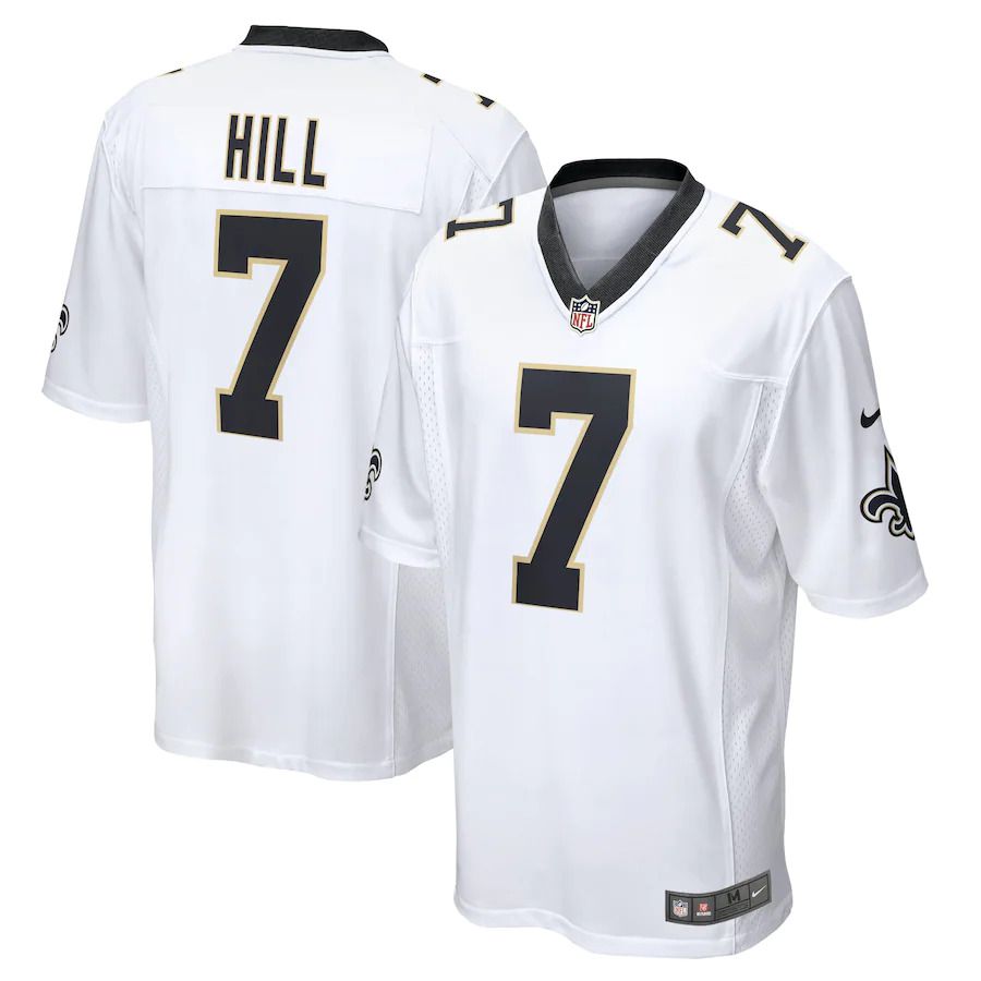 Men New Orleans Saints #7 Taysom Hill Nike White Game NFL Jersey